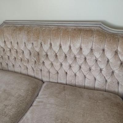 Vintage French Provincial Tufted Formal Sofa