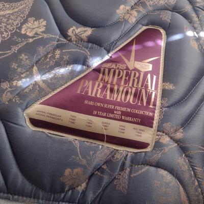 Brass Queen Sized Headboard with Mattress Set