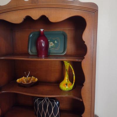 Mid Century Imperial Furniture Company Sideboard Hutch with Harp Trestle Design