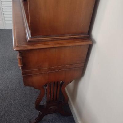 Mid Century Imperial Furniture Company Sideboard Hutch with Harp Trestle Design