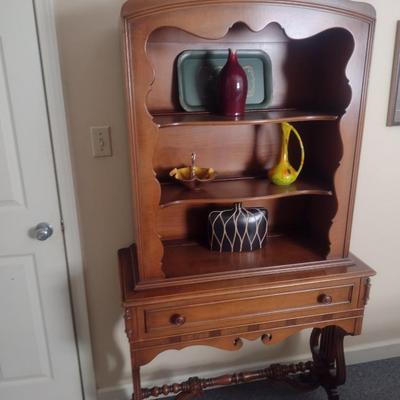 Mid Century Imperial Furniture Company Sideboard Hutch with Harp Trestle Design