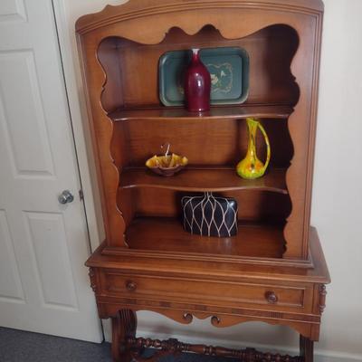 Mid Century Imperial Furniture Company Sideboard Hutch with Harp Trestle Design