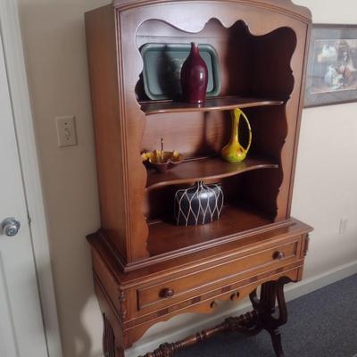 Mid Century Imperial Furniture Company Sideboard Hutch with Harp Trestle Design