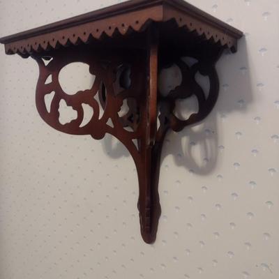Vintage Victorian Carved Wall Shelf