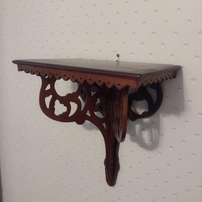 Vintage Victorian Carved Wall Shelf