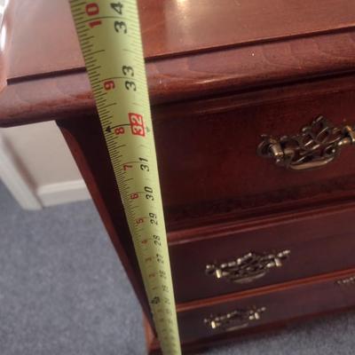 Mahogany Six Drawer Dresser with Mirror Open Home Collection by Stanley