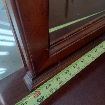 Mahogany Six Drawer Dresser with Mirror Open Home Collection by Stanley