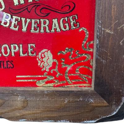 Sale Photo Thumbnail #204: This colors on this piece remain vibrant. The vintage frame is complete. Measurement: 19" x 15". [SM]