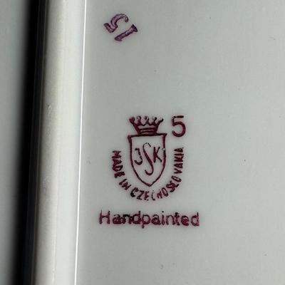 Sale Photo Thumbnail #219: Service for two.  Teapot, sugar bowl, tea cups, and saucers.  [RE]