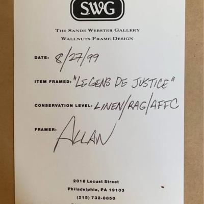 Set of 3 Framed Honoré Daumier Lithographs-Les Gens de Justice (Museum Quality,Great for Law Office)