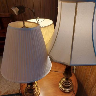 Sale Photo Thumbnail #70: You get all 3 lamps with shades.. the stand 27" 30"  &36" tall