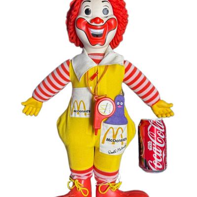 Sale Photo Thumbnail #236: Made by Hasbro for McDonalds. One shoe has been reattached. Age related wear. Measurement: 20"H. [JP]