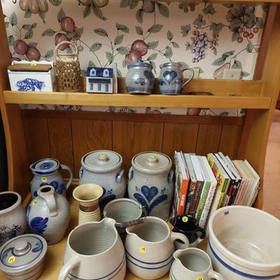 Sale Photo Thumbnail #94: A great lot of earththenware you get what you see in the pictures but no cookbooks.