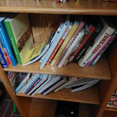 Sale Photo Thumbnail #99: A great lot of cookbooks, healthy life, gardening and so many others. You get them all. The bookcase is not part of the lot but also for sale.