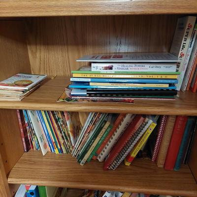 Sale Photo Thumbnail #98: A great lot of cookbooks, healthy life, gardening and so many others. You get them all. The bookcase is not part of the lot but also for sale.