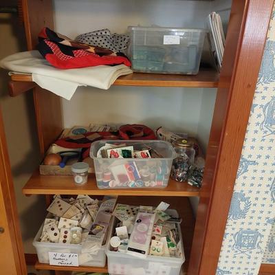 Sale Photo Thumbnail #104: A great lot of all types of sewing items
