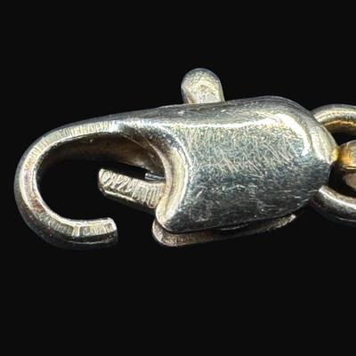 Sale Photo Thumbnail #260: **WIRE TRANSFER IS REQUIRED IF SHIPPED.** [4.22g] Signed Gingiberri chain. Length is 18". The clasp does not close securely (possible spring). **ALL PRECIOUS METALS SALES ARE FINAL. NO REFUNDS WILL BE GIVEN FOR ANY REASON.** [KB]