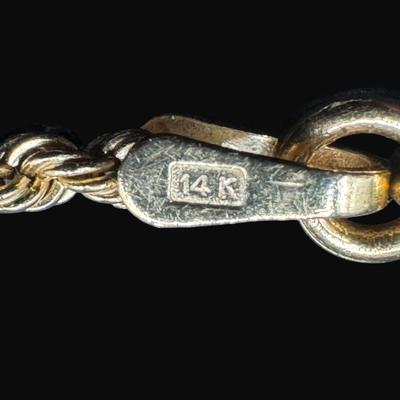 Sale Photo Thumbnail #259: **WIRE TRANSFER IS REQUIRED IF SHIPPED.** [4.22g] Signed Gingiberri chain. Length is 18". The clasp does not close securely (possible spring). **ALL PRECIOUS METALS SALES ARE FINAL. NO REFUNDS WILL BE GIVEN FOR ANY REASON.** [KB]