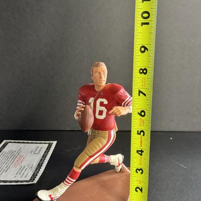 Joe Montana 69/500 Signed Auto Salvino SF 49ers Legends Figurine
