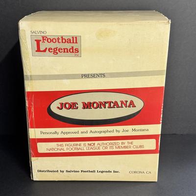 Joe Montana 69/500 Signed Auto Salvino SF 49ers Legends Figurine