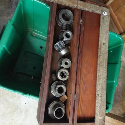 Sale Photo Thumbnail #107: A near perfect vintage pipe threader in its original box. Excellent condition