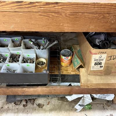 Sale Photo Thumbnail #13: Hand tools, vintage, chairs, hardware, woodworking, planes, files, drill bits, hand drills, gas cans, etc.