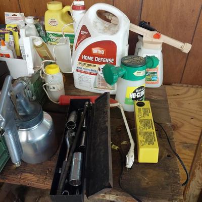 Sale Photo Thumbnail #114: A little bit of everything in this tool lot a vintage sears bench grinder, proto socket set also a mikita grinder.you get everything in the pictures