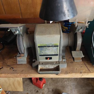 Sale Photo Thumbnail #111: A little bit of everything in this tool lot a vintage sears bench grinder, proto socket set also a mikita grinder.you get everything in the pictures