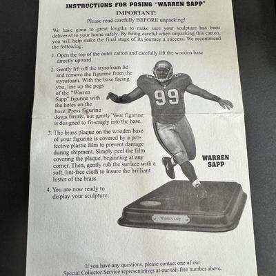 Danbury Mint Warren Sapp Figurine