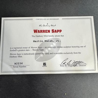 Danbury Mint Warren Sapp Figurine