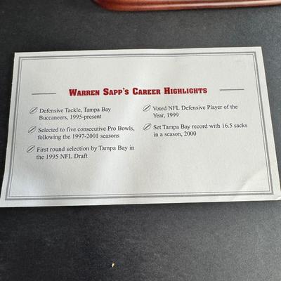 Danbury Mint Warren Sapp Figurine