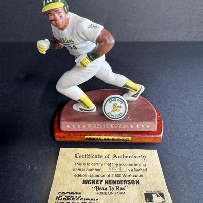 Ricky Henderson Sports Impressions Figurine 224/2500