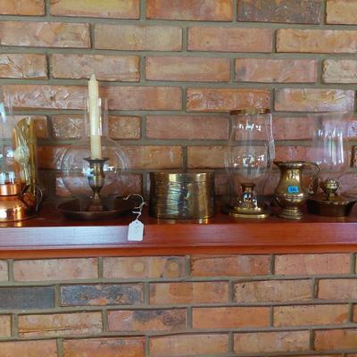 Sale Photo Thumbnail #130: Some great oil lamps some vintage. You get all in the pictures and I will give you a gallon of oil for free. Would make perfect holiday gifts.