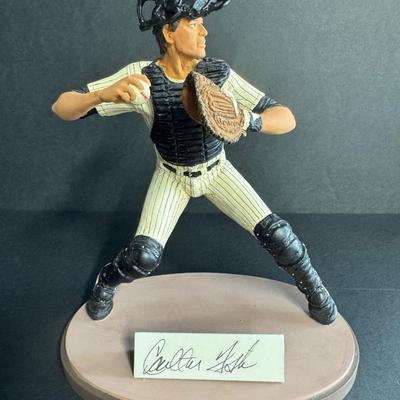 Carlton Fisk Autographed Figurine 521/1972