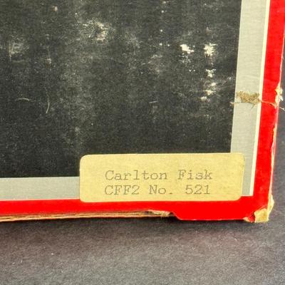 Carlton Fisk Autographed Figurine 521/1972