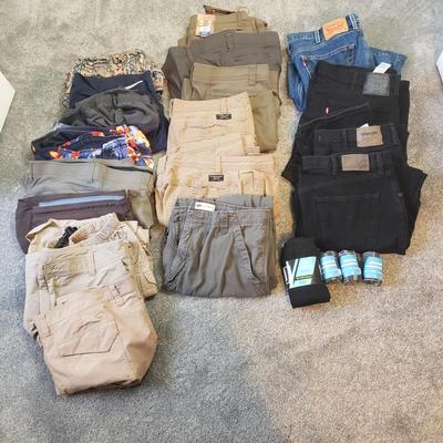 Men's Wrangler, Levi, Bass Pants and Shorts-36"+ (GB-KD)