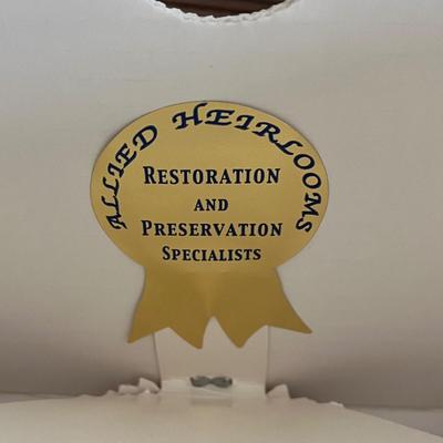 Vintage Satin and Lace Wedding Dress and Veil (HC-BC)