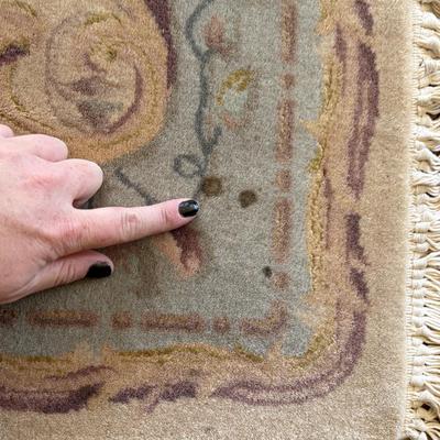 Two Floral Aubusson Rugs (LR-SF)