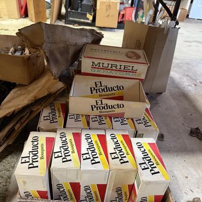 Sale Photo Thumbnail #152: 1st garage middle section
Records, China, coffee table, tow bar, cigar boxes, miscellaneous, toaster oven, card table
DOES NOT INCLUDE: Wooden tables,