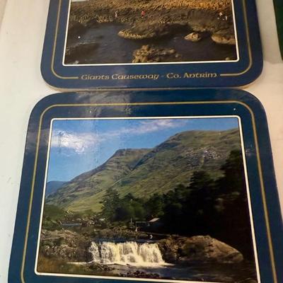 Sale Photo Thumbnail #312: Boxed set of 6 coasters, each with a different color photo of inspiring places in Ireland. New in original box.