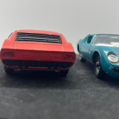 LOT 89: Vintage Solido Toy Cars - Lamborghini P400 Miuras