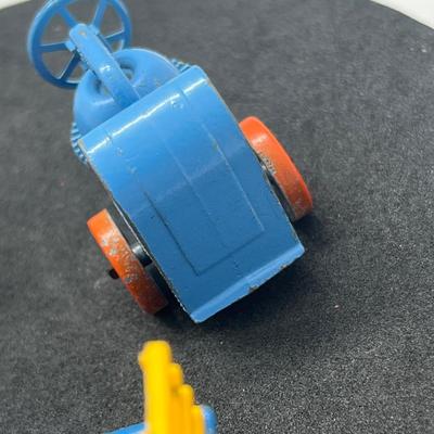 LOT 90: Vintage Lesney Matchbox Vehicles - Ford Tractor, Hay Trailer and More