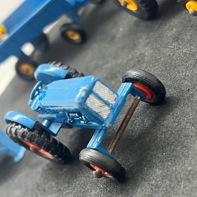 LOT 90: Vintage Lesney Matchbox Vehicles - Ford Tractor, Hay Trailer and More
