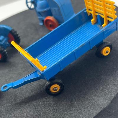 LOT 90: Vintage Lesney Matchbox Vehicles - Ford Tractor, Hay Trailer and More
