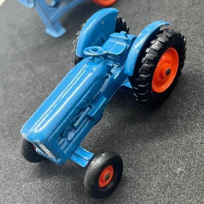 LOT 90: Vintage Lesney Matchbox Vehicles - Ford Tractor, Hay Trailer and More