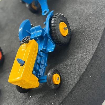 LOT 90: Vintage Lesney Matchbox Vehicles - Ford Tractor, Hay Trailer and More