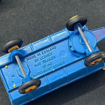 LOT 90: Vintage Lesney Matchbox Vehicles - Ford Tractor, Hay Trailer and More