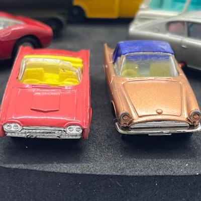 LOT 91: Vintage Husky Toy Vehicles - Sunbeam Alpine, Ford Camper, Guy Warrior Tanker, Ferrari Berlinetta, Ford Thunderbird and More