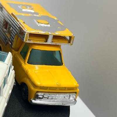 LOT 91: Vintage Husky Toy Vehicles - Sunbeam Alpine, Ford Camper, Guy Warrior Tanker, Ferrari Berlinetta, Ford Thunderbird and More