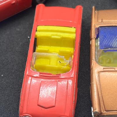 LOT 91: Vintage Husky Toy Vehicles - Sunbeam Alpine, Ford Camper, Guy Warrior Tanker, Ferrari Berlinetta, Ford Thunderbird and More